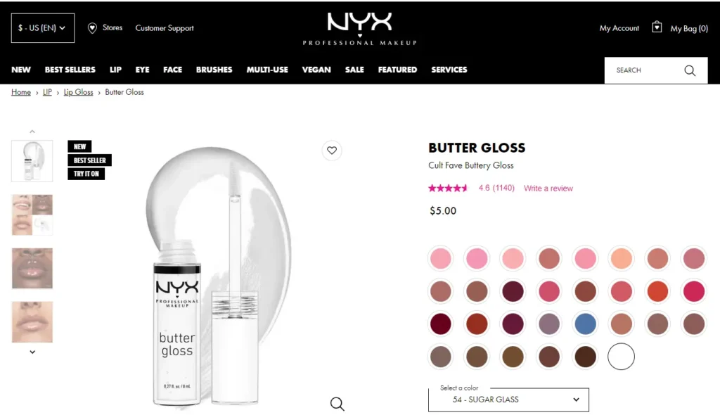 NYX Butter Gloss 